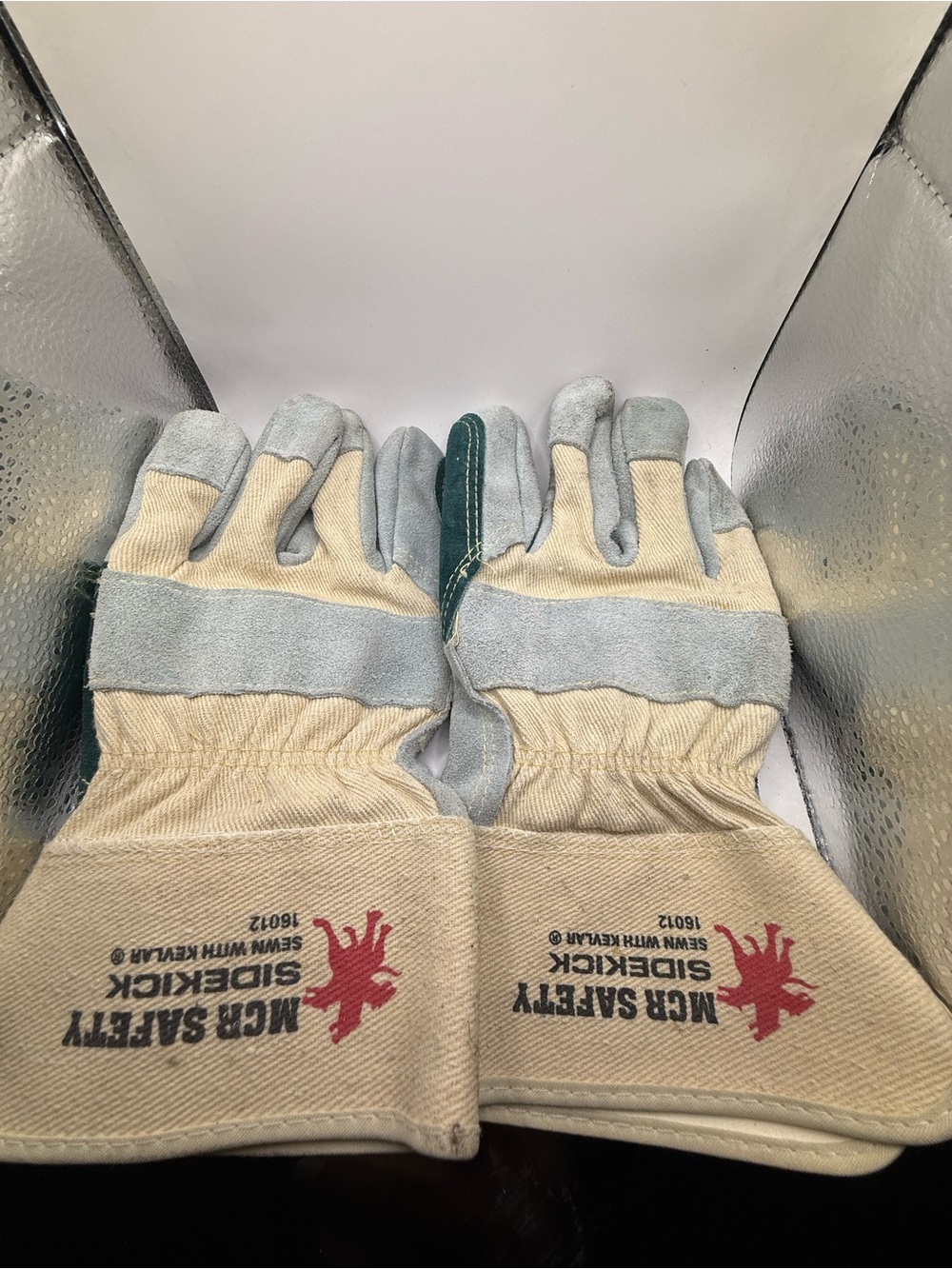 MCR Safety Sidekick Work Gloves in Beige and Light Gray